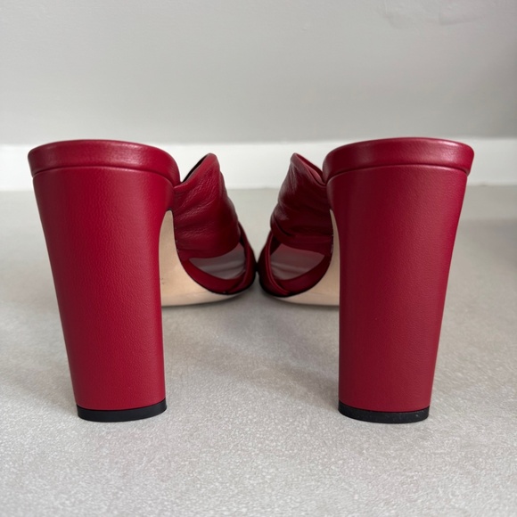 TAMARA MELLON Red Leather Women's Heels - Picture 6 of 12